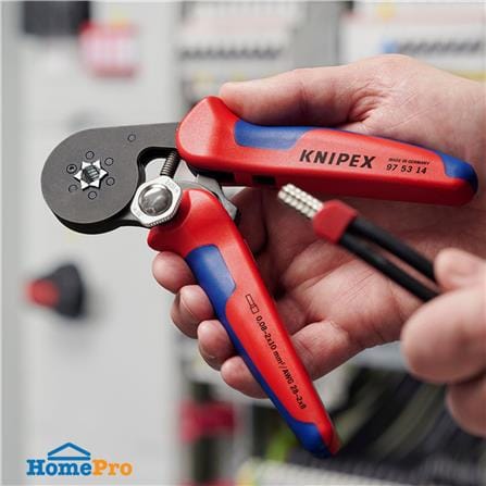 คีมย้ำปลายสายแบบหกเหลี่ยม ปรับขนาดได้อัตโนมัติ KNIPEX 97 53 14_3