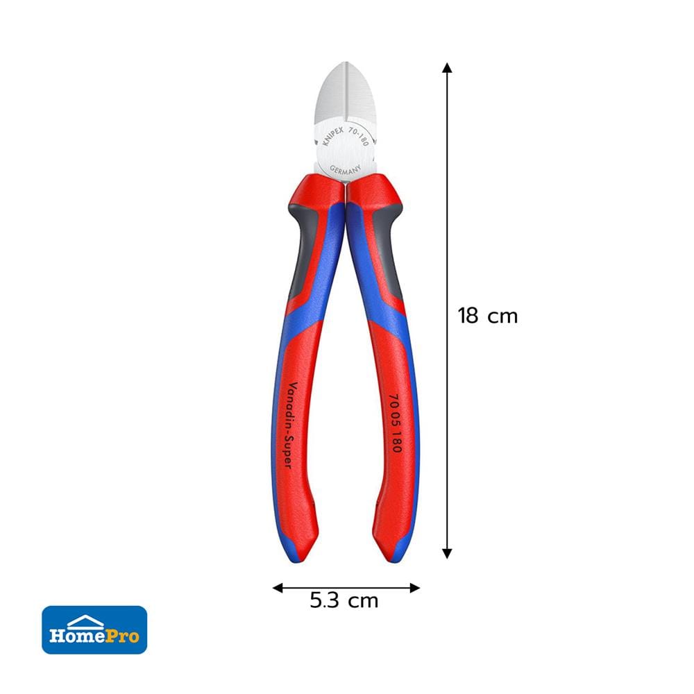คีมตัดปากทแยง KNIPEX 70 05 180 180 มม.
