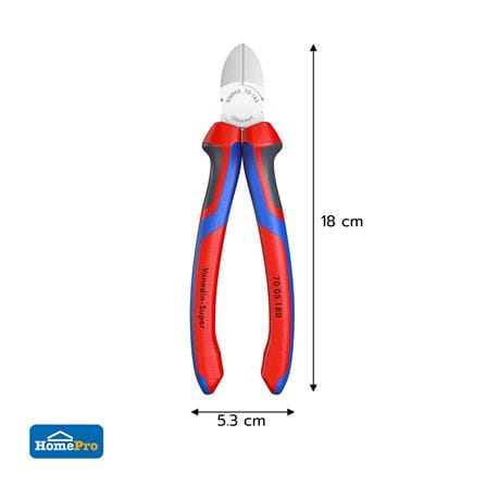 คีมตัดปากทแยง KNIPEX 70 05 180 180 มม._4