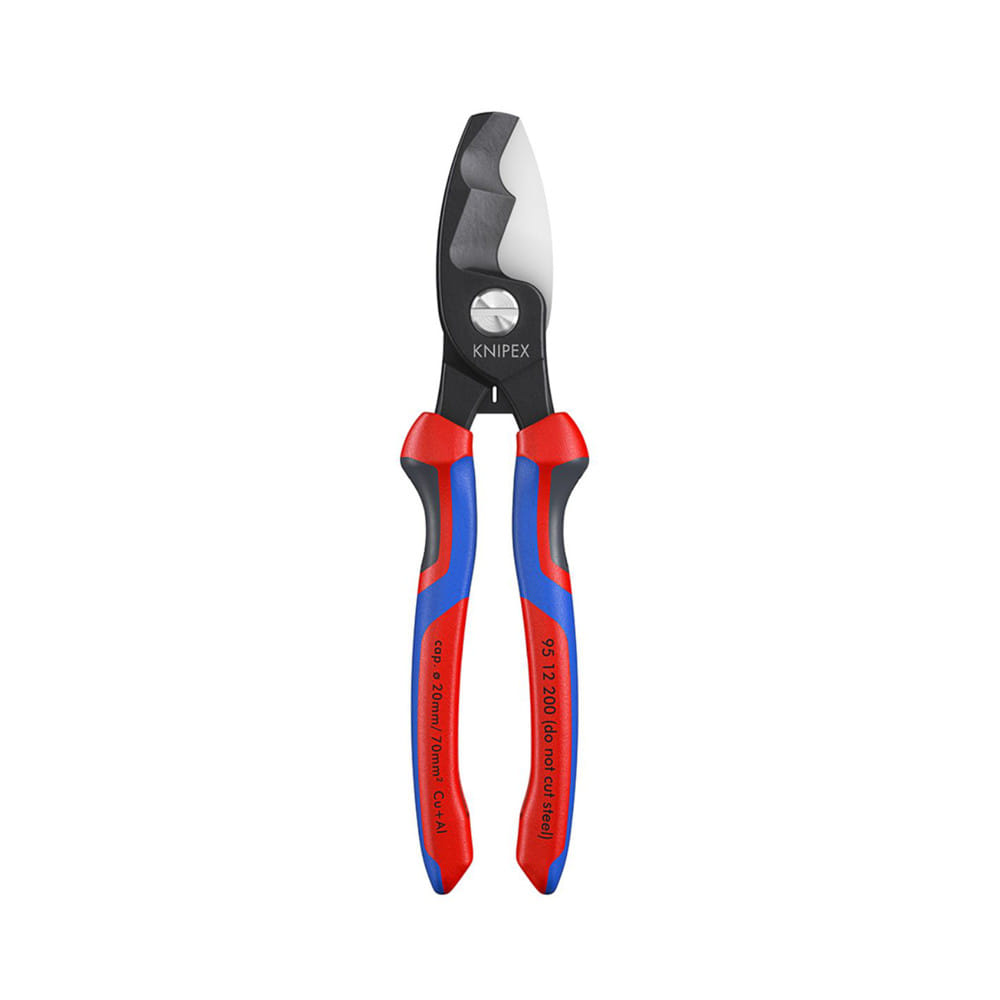 กรรไกรตัดสายเคเบิ้ลปาก 2 ชั้น KNIPEX 95 12 200