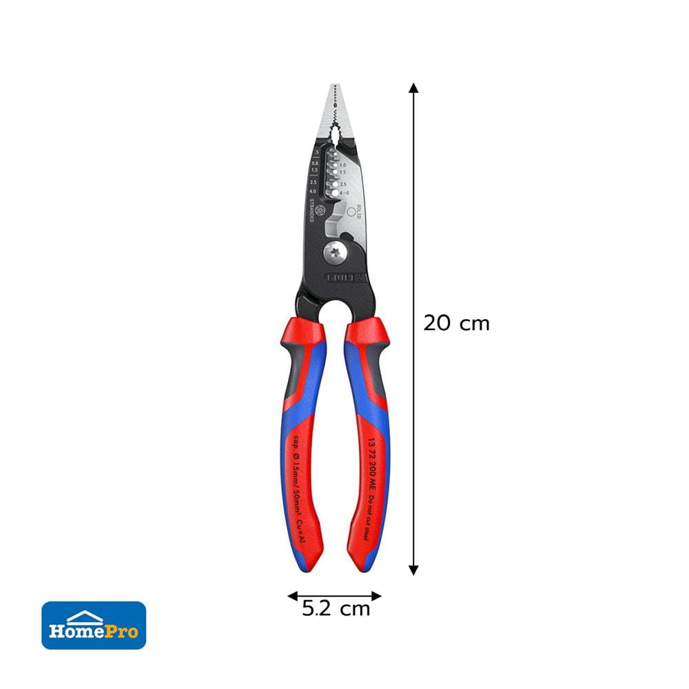 คีมปอกสายไฟอเนกประสงค์ KNIPEX 13 72 200 ME