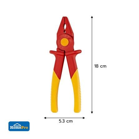 คีมปากจิ้งจกพลาสติก กันไฟฟ้า 1000V KNIPEX 98 62 01 7 นิ้ว_2