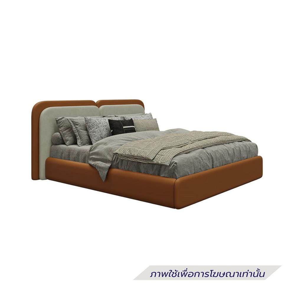 เตียง 6 ฟุต SB FURNITURE BELLINGTON 19252011 สีน้ำตาลอิฐ