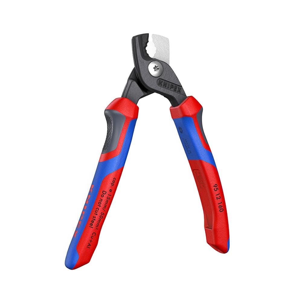 คีมตัดสายเคเบิ้ล 160 มม. ด้ามยาง KNIPEX 95 12 160