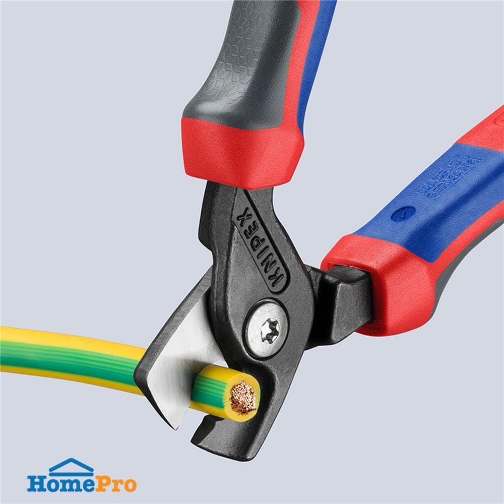 คีมตัดสายเคเบิ้ล 160 มม. ด้ามยาง KNIPEX 95 12 160