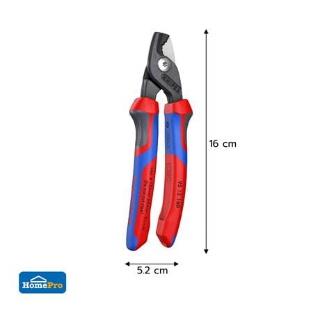 คีมตัดสายเคเบิ้ล 160 มม. ด้ามยาง KNIPEX 95 12 160_4