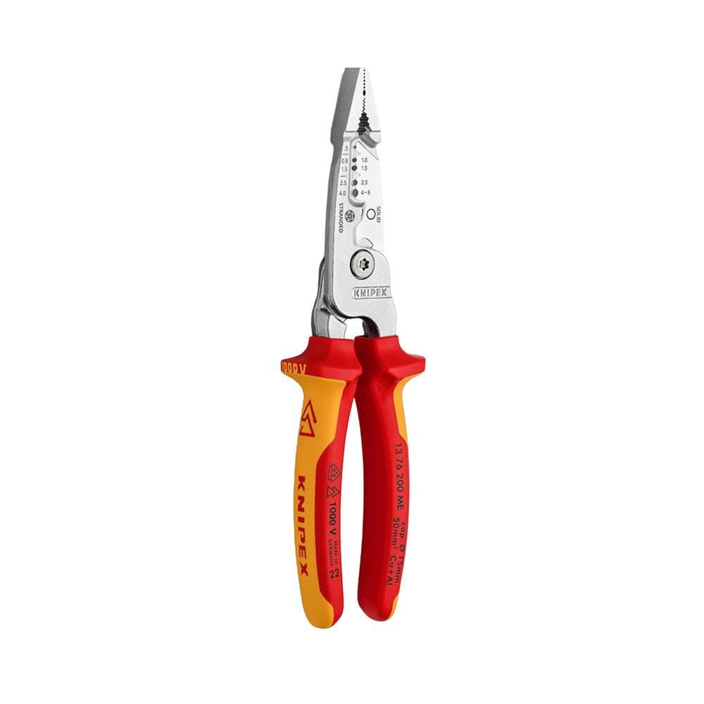 คีมปอกสายไฟอเนกประสงค์ VDE1000V KNIPEX 13 76 200 ME