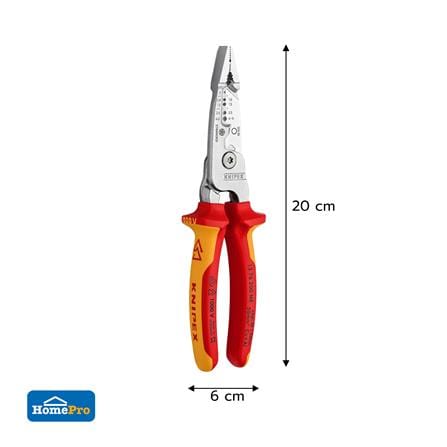คีมปอกสายไฟอเนกประสงค์ VDE1000V KNIPEX 13 76 200 ME_4
