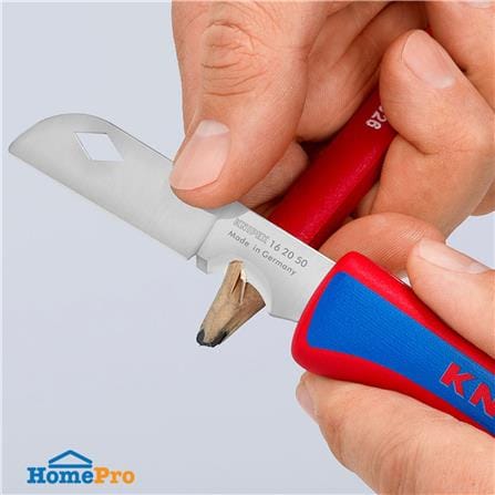 มีดพับอเนกประสงค์สำหรับช่างไฟฟ้า KNIPEX 16 20 50 SB_4