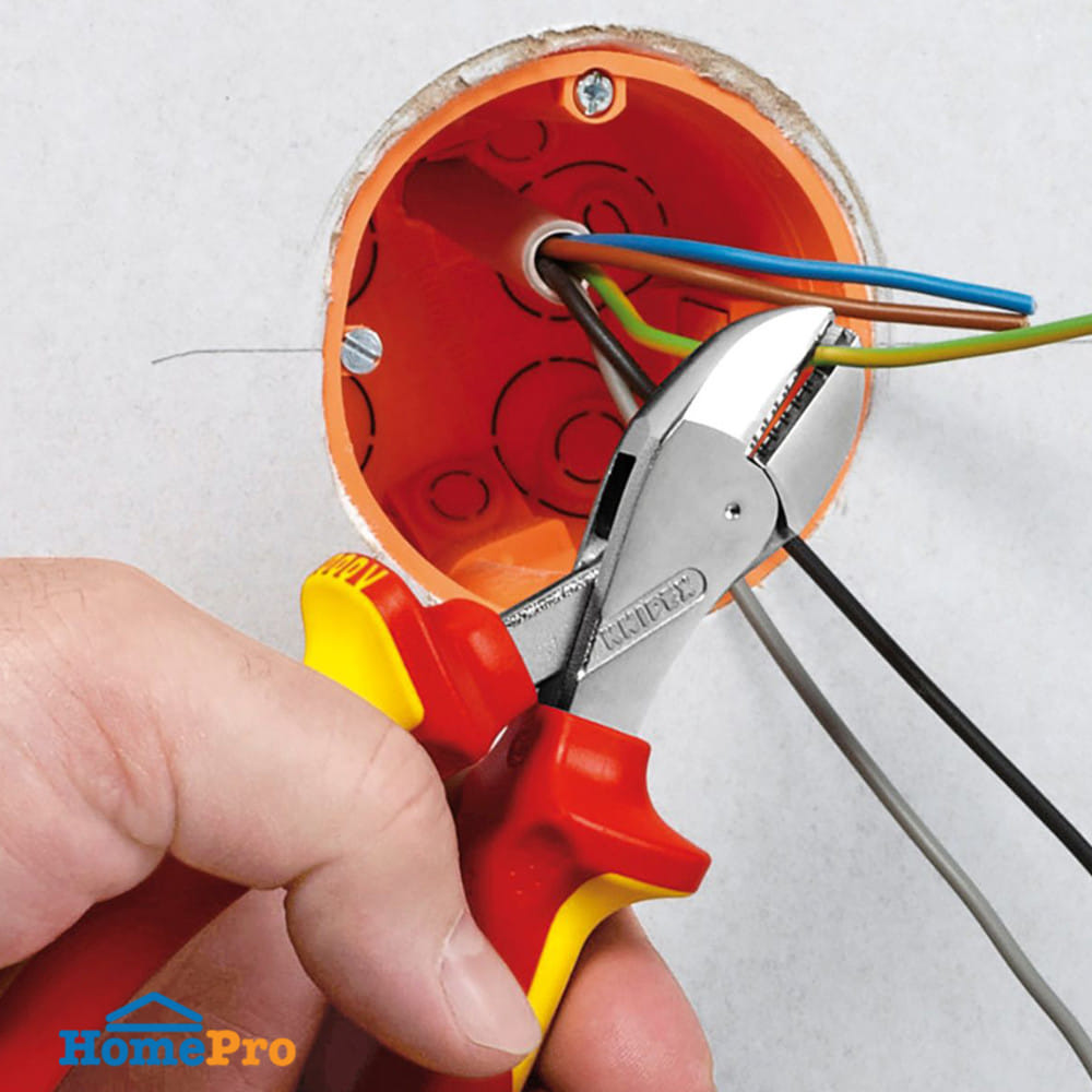 คีมตัดปากเฉียงตัดสายไฟ KNIPEX 73 06 160 160 มม.