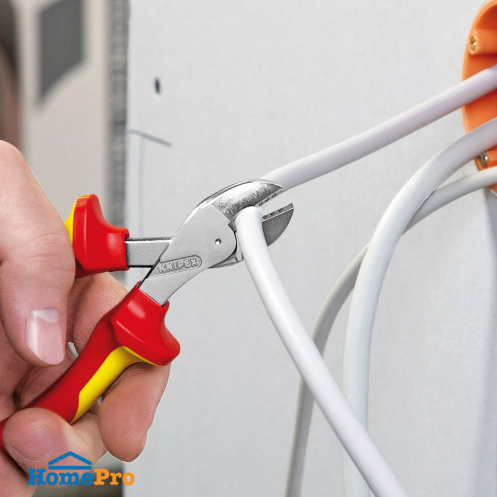 คีมตัดปากเฉียงตัดสายไฟ KNIPEX 73 06 160 160 มม.