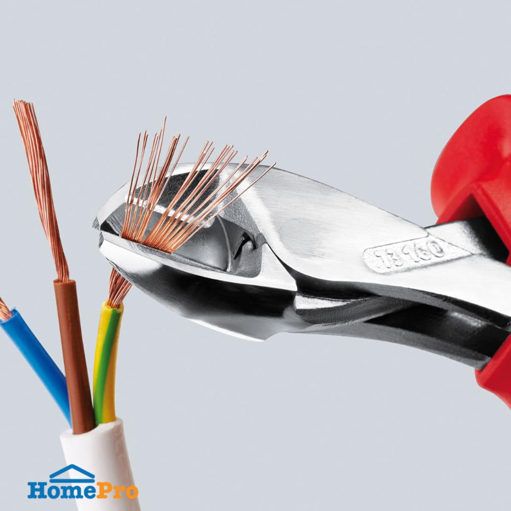 คีมตัดปากเฉียงตัดสายไฟ KNIPEX 73 06 160 160 มม.