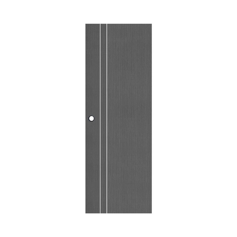 ประตูห้องน้ำ UPVC เจาะลูกบิด ECO-DOOR PE1 70x200 ซม. สีเทาเข้ม
