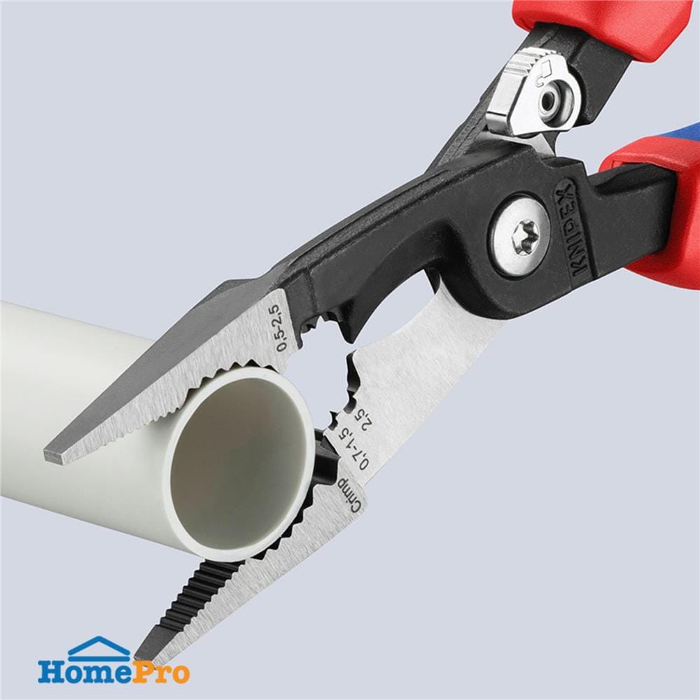 คีมงานไฟฟ้า 6IN1 ด้ามยาง KNIPEX 13 92 200