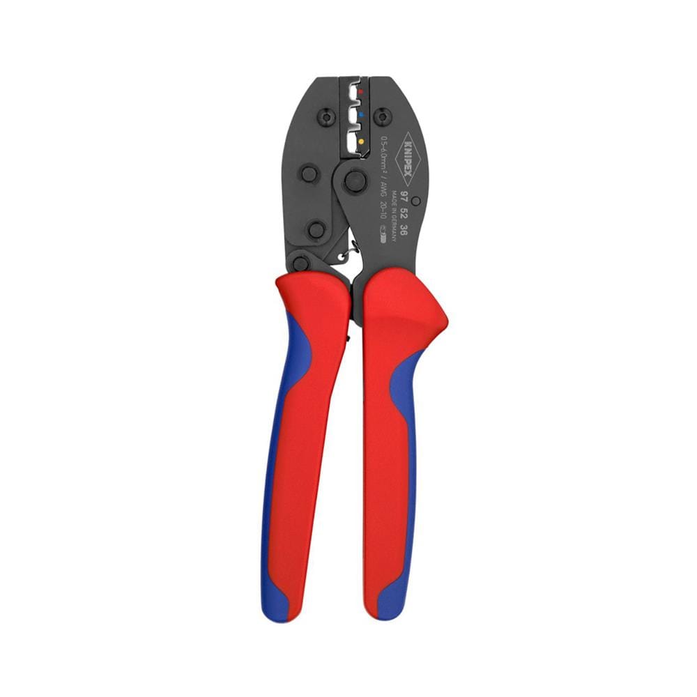 คีมย้ำหางปลา แบบมีกลไกผ่อนแรง KNIPEX 97 52 36
