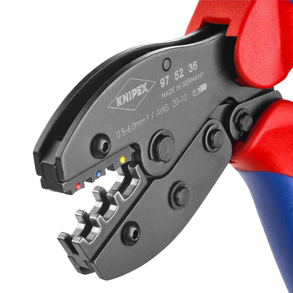 คีมย้ำหางปลา แบบมีกลไกผ่อนแรง KNIPEX 97 52 36