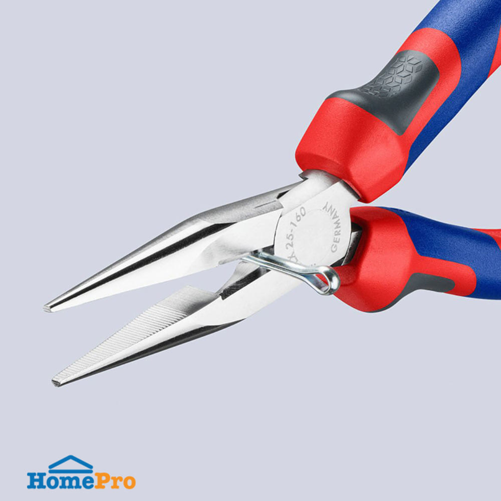 คีมปากแหลม ด้ามหุ้มยาง 140 มม. KNIPEX 25 05 160 5.5 นิ้ว