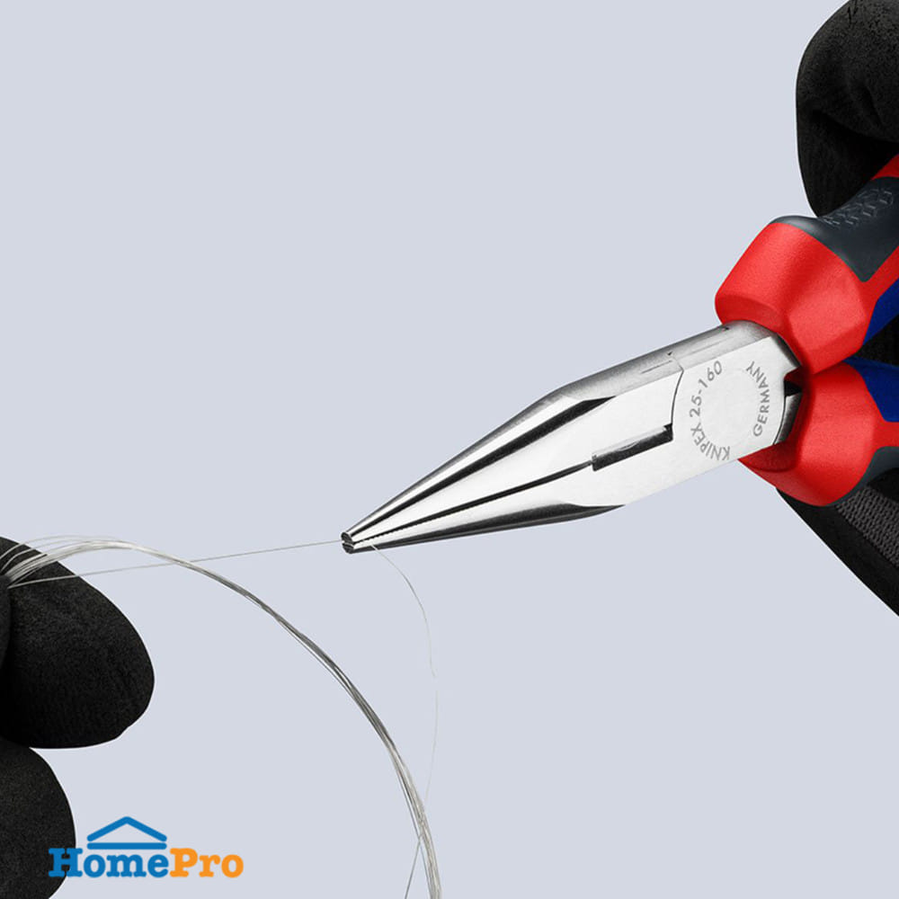 คีมปากแหลม ด้ามหุ้มยาง 140 มม. KNIPEX 25 05 160 5.5 นิ้ว
