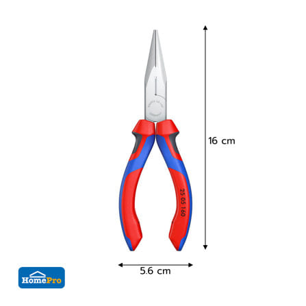 คีมปากแหลม ด้ามหุ้มยาง 140 มม. KNIPEX 25 05 160 5.5 นิ้ว_8