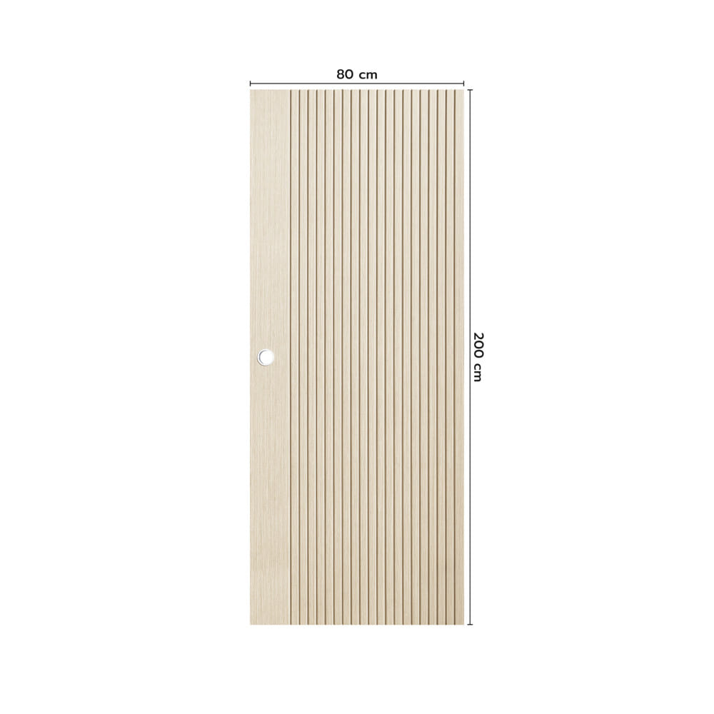 ประตูภายใน UPVC เจาะลูกบิด ECO-DOOR UX-ASH 80x200 ซม. สีแอช