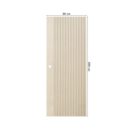 ประตูภายใน UPVC เจาะลูกบิด ECO-DOOR UX-ASH 80x200 ซม. สีแอช_3