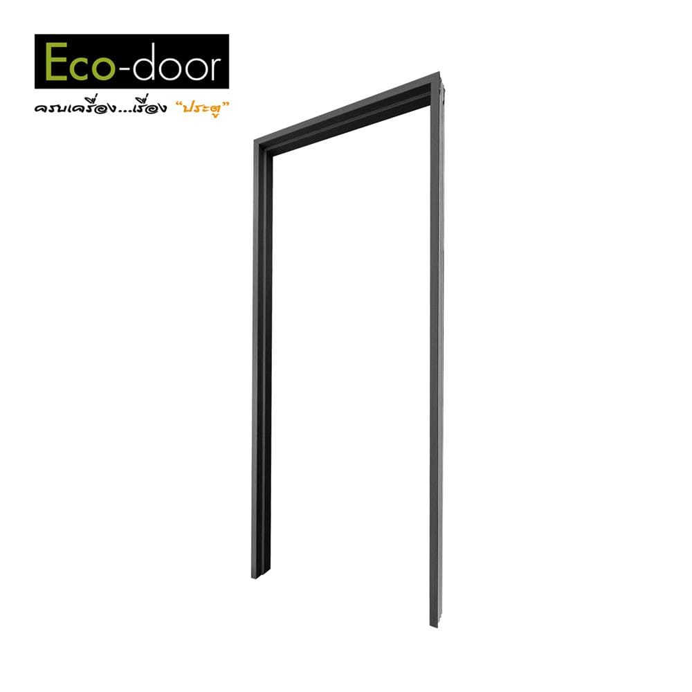 วงกบประตู UPVC ECO-DOOR UF-100 80x200 ซม. สีเทาดำ