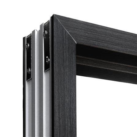 วงกบประตู UPVC ECO-DOOR UF-100 80x200 ซม. สีเทาดำ_1