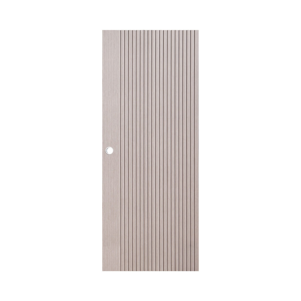 ประตูภายใน UPVC เจาะลูกบิด ECO-DOOR UX-GRAY 80x200 ซม. สีเทาอ่อน