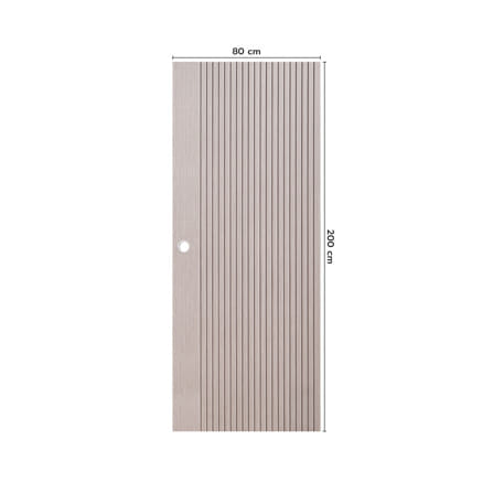 ประตูภายใน UPVC เจาะลูกบิด ECO-DOOR UX-GRAY 80x200 ซม. สีเทาอ่อน_3
