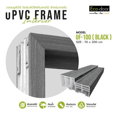 วงกบประตู UPVC ECO-DOOR UF-100 70x200 ซม. สีเทาเข้ม_3
