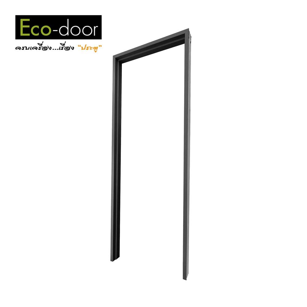 วงกบประตู UPVC ECO-DOOR UF-100 70x200 ซม. สีเทาดำ