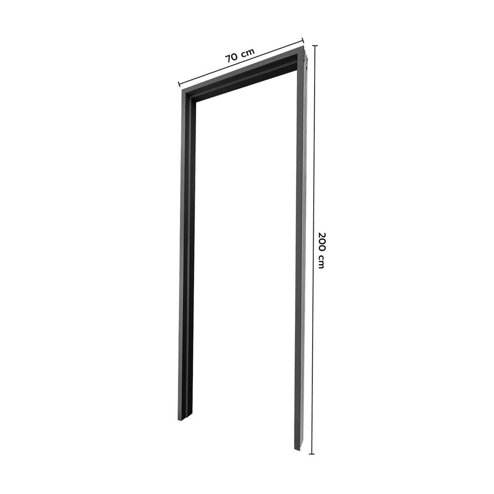 วงกบประตู UPVC ECO-DOOR UF-100 70x200 ซม. สีเทาดำ