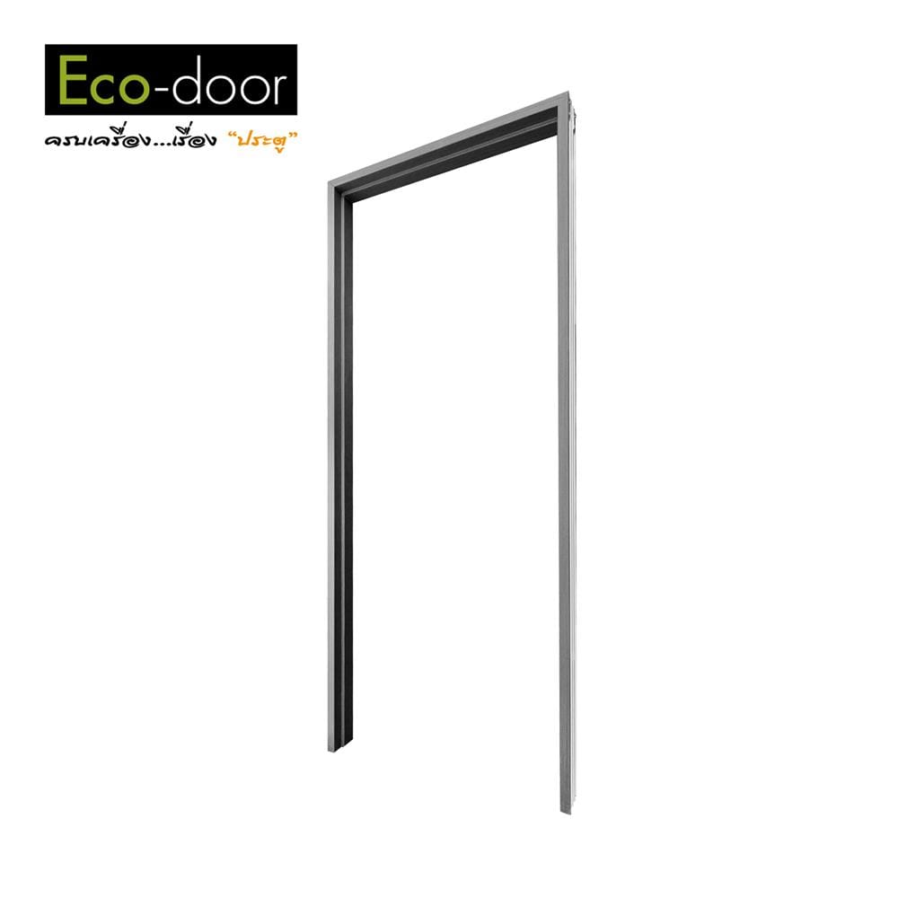 วงกบประตู UPVC ECO-DOOR UF-100 80x200 ซม. สีเทาเข้ม