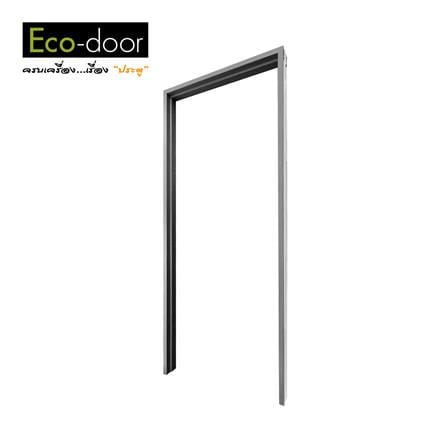 วงกบประตู UPVC ECO-DOOR UF-100 80x200 ซม. สีเทาเข้ม_0