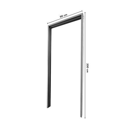 วงกบประตู UPVC ECO-DOOR UF-100 80x200 ซม. สีเทาเข้ม_5