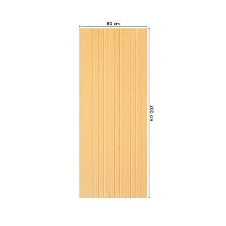 ประตูภายใน UPVC ไม่เจาะลูกบิด ECO-DOOR US-ASH 80x200 ซม. สีแอช_3