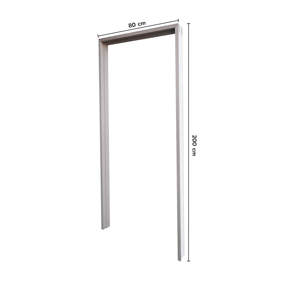 วงกบประตู UPVC ECO-DOOR UF-100 80x200 ซม. สีเทาอ่อน