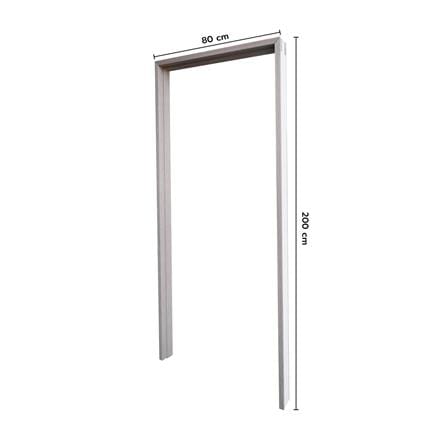 วงกบประตู UPVC ECO-DOOR UF-100 80x200 ซม. สีเทาอ่อน_5