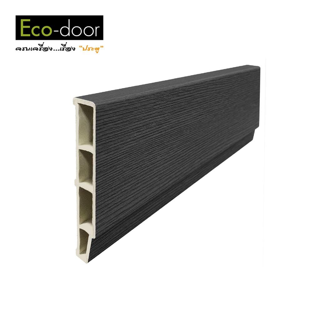 ซับวงกบ WPC ECO-DOOR S60-DARK 6x220x1.2 ซม. สีเทาดำ