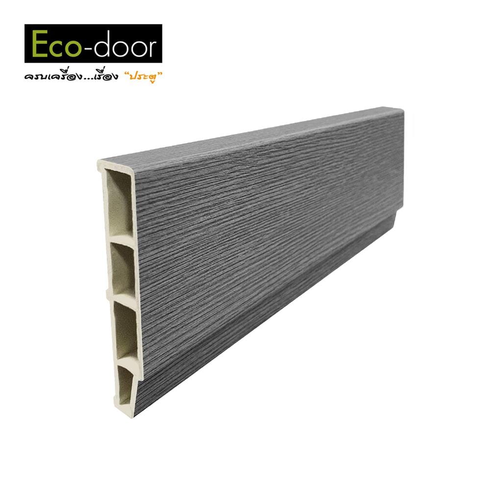 ซับวงกบ WPC ECO-DOOR S60-BLACK 6x220x1.2 ซม. สีเทาเข้ม