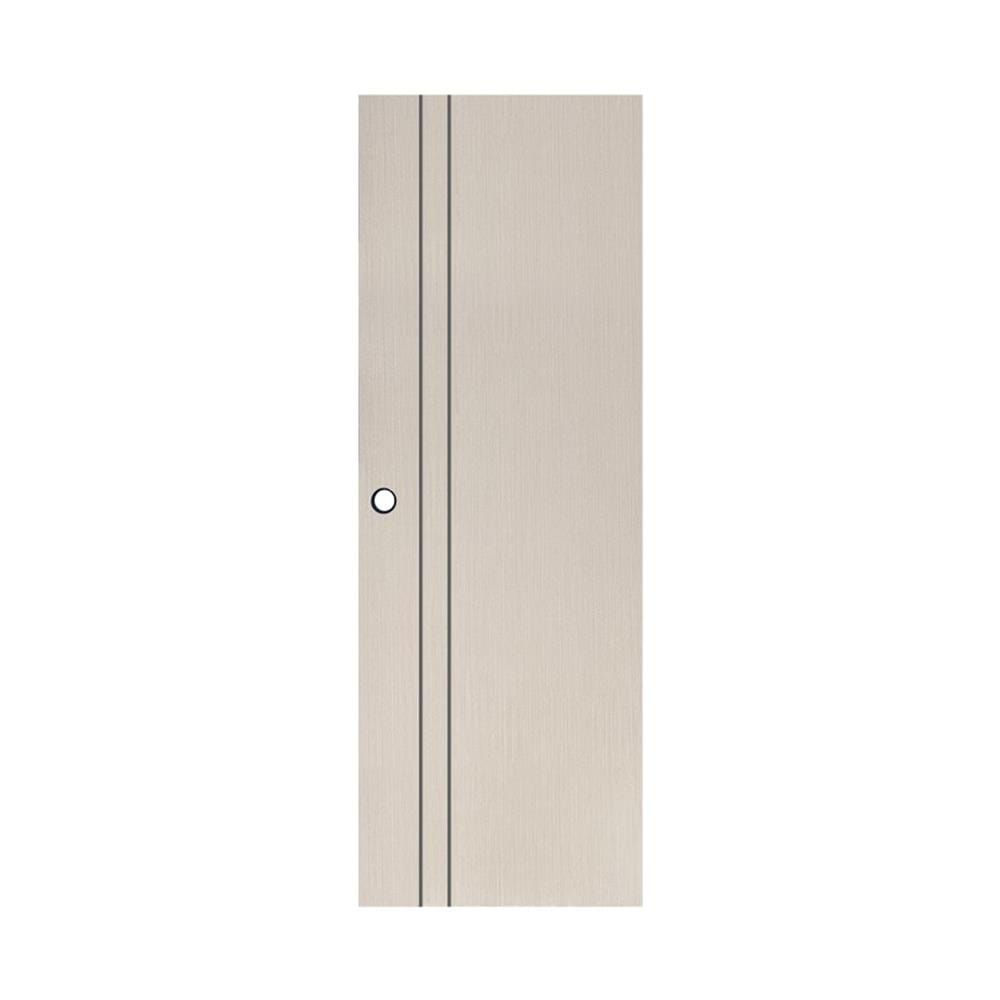 ประตูห้องน้ำ UPVC เจาะลูกบิด ECO-DOOR PE3 70x200 ซม. สีแอช