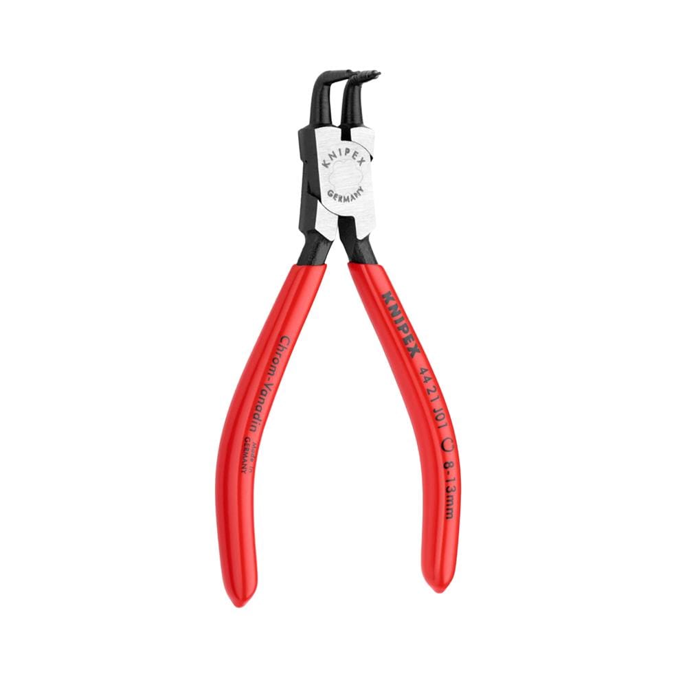 คีมหุบแหวนปากงอ 90 องศา ด้ามพลาสติก 8-13 มม. KNIPEX 44 21 J01