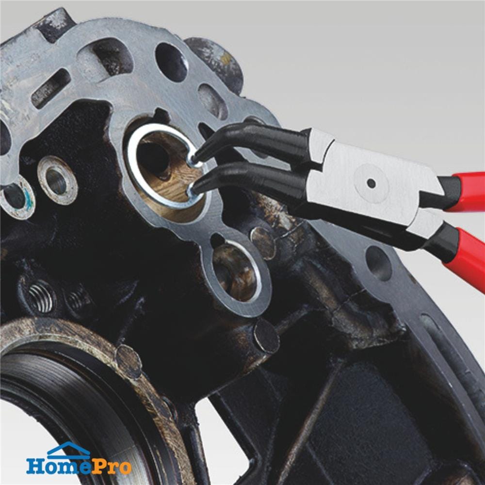 คีมหุบแหวนปากงอ 90 องศา ด้ามพลาสติก 19-60 มม. KNIPEX 44 21 J21