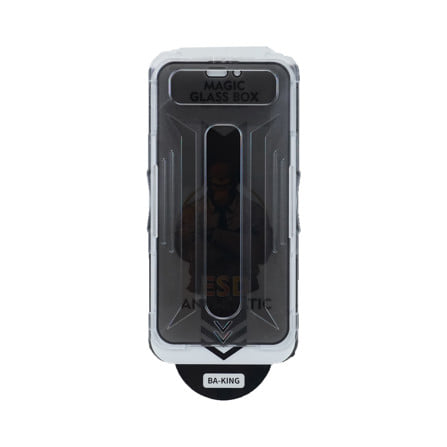 ฟิล์มกระจกกันมอง PRIVACY สำหรับ IPHONE 15 PROMAX พร้อมกล่องติดตั้ง  BA-KING_1