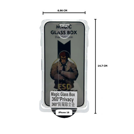 ฟิล์มกระจกกันมอง PRIVACY สำหรับ IPHONE 16 พร้อมกล่องติดตั้ง HOMEPRO_2