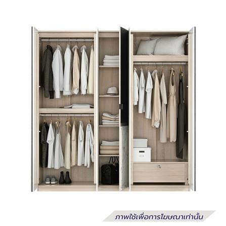 ตู้เสื้อผ้า 5 บานเปิด SB FURNITURE RICHES 19231450 200 ซม. สีน้ำตาล_1