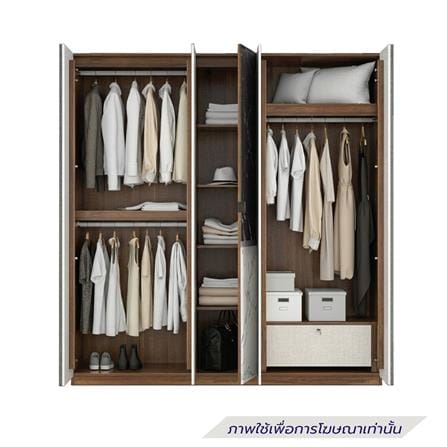 ตู้เสื้อผ้า 5 บานเปิด SB FURNITURE RICHES 19231451 200 ซม. สีน้ำตาล_1