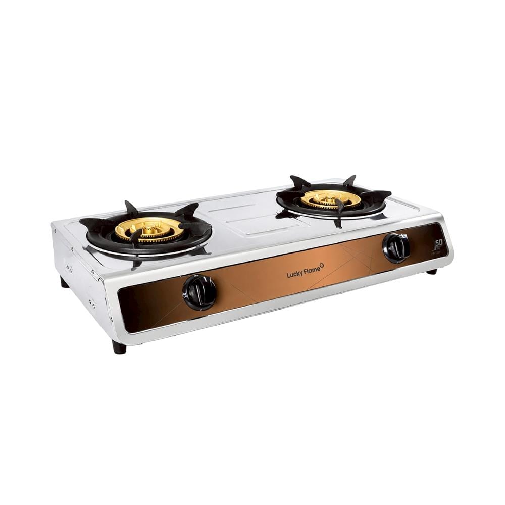เตาแก๊สตั้งโต๊ะ 2 หัวแก๊ส LUCKY FLAME HR-132SS