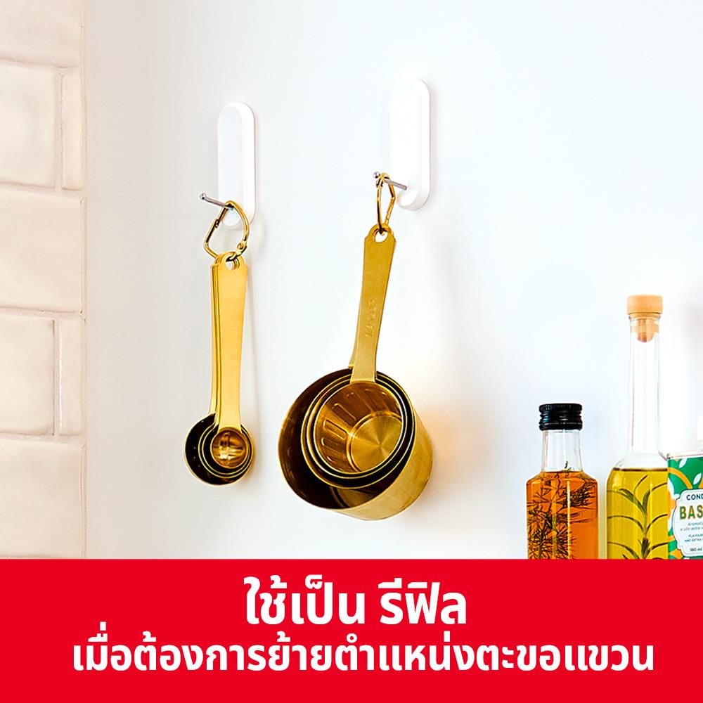 แผ่นเทปกาวคอมมานด์ ขนาดกลาง 3M 17021P-12PK (แพ็ก 12 ชิ้น)