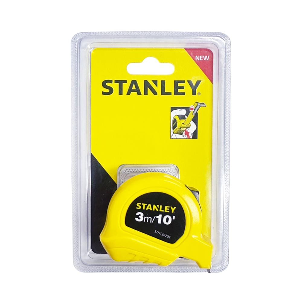 ตลับเมตรพลาสติกพร้อมตัวล็อก STANLEY 3 ม.